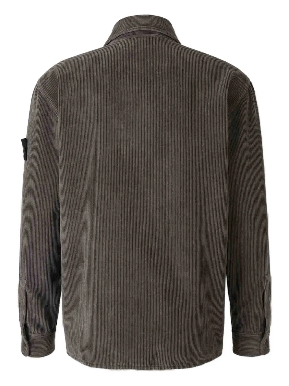 Stone Island Logo-patch Jacket In Gray