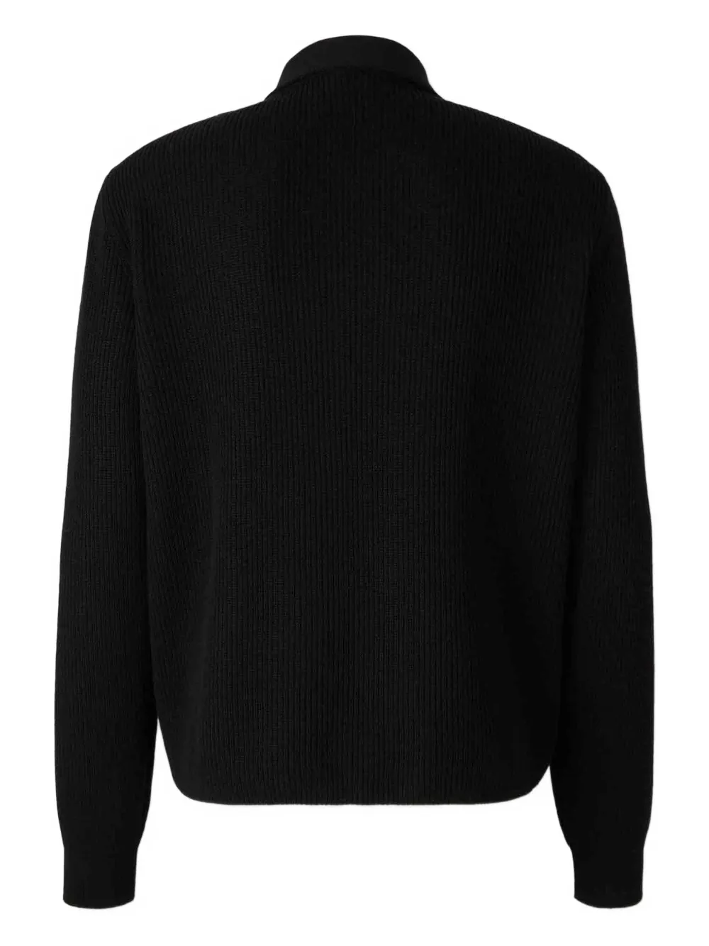 Herno Zip Cashmere Cardigan In Black