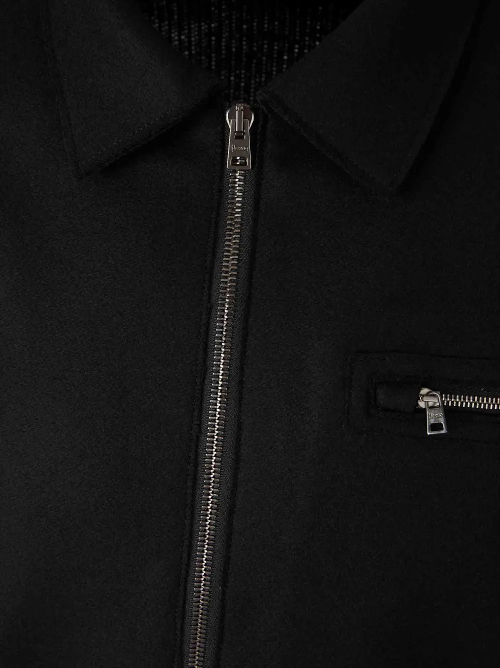 Herno Zip Cashmere Cardigan In Black