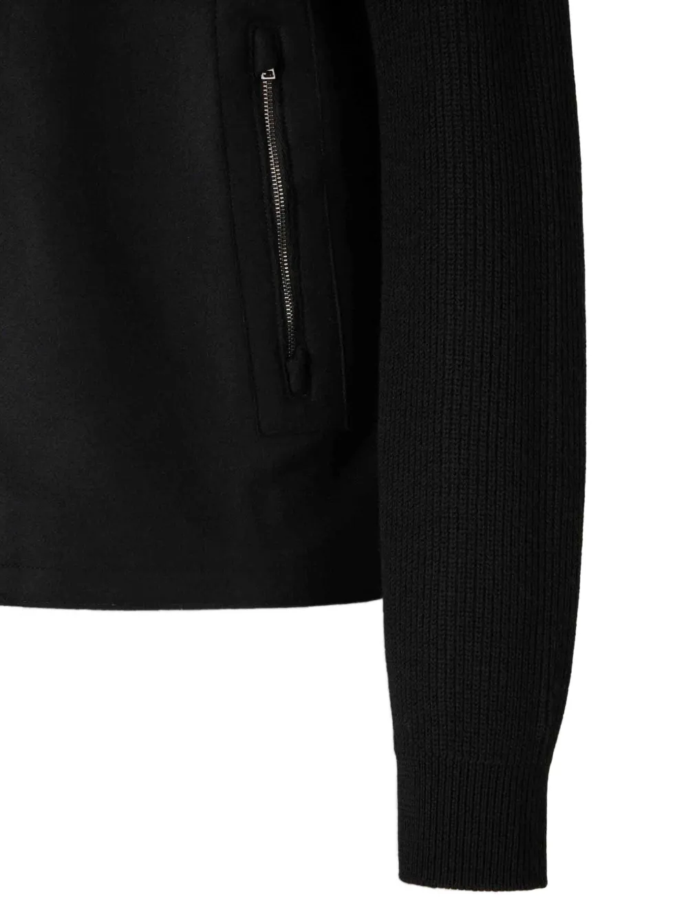 Herno Zip Cashmere Cardigan In Black