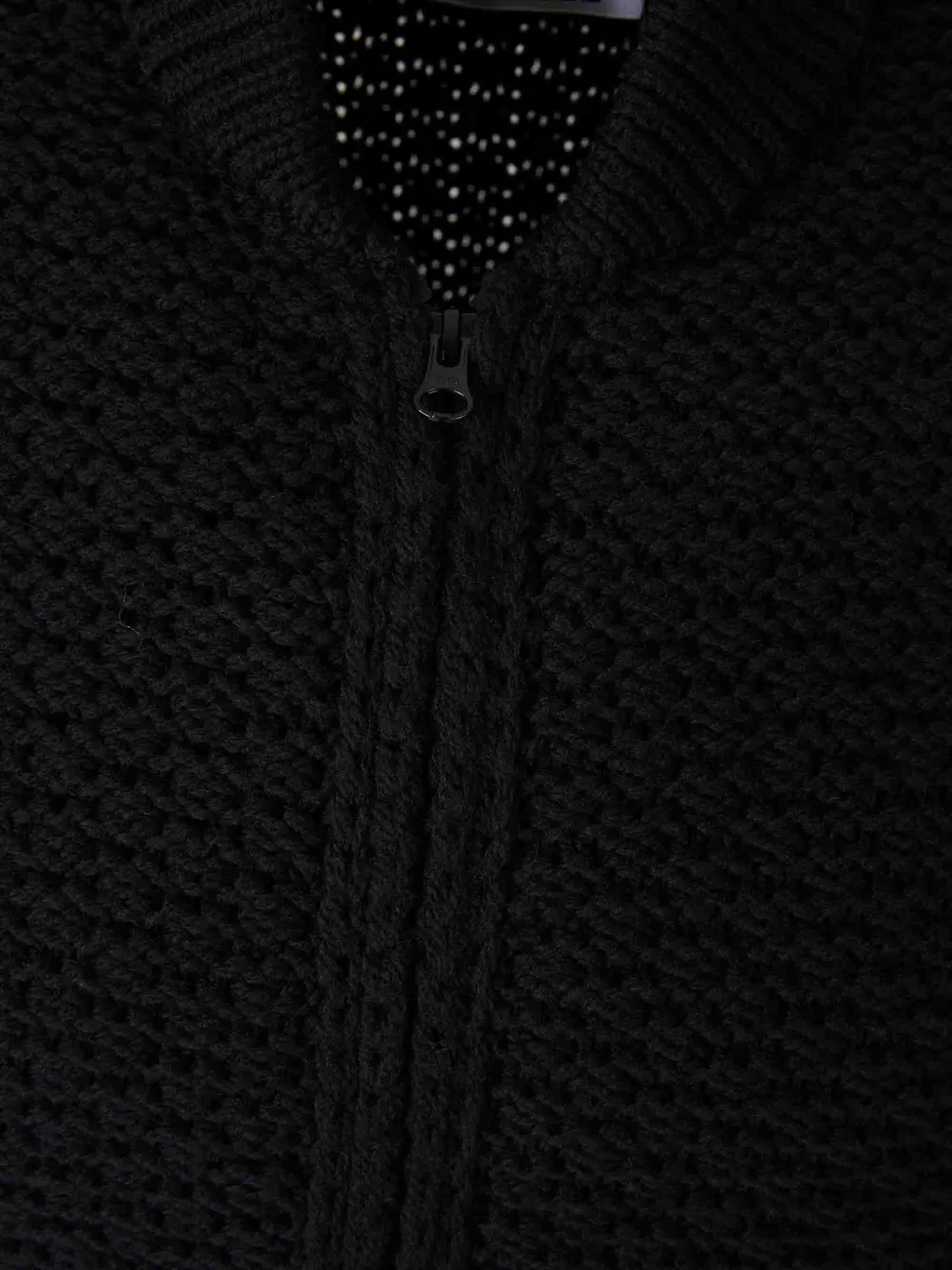 Stone Island Katoenen vest met rits Zwart