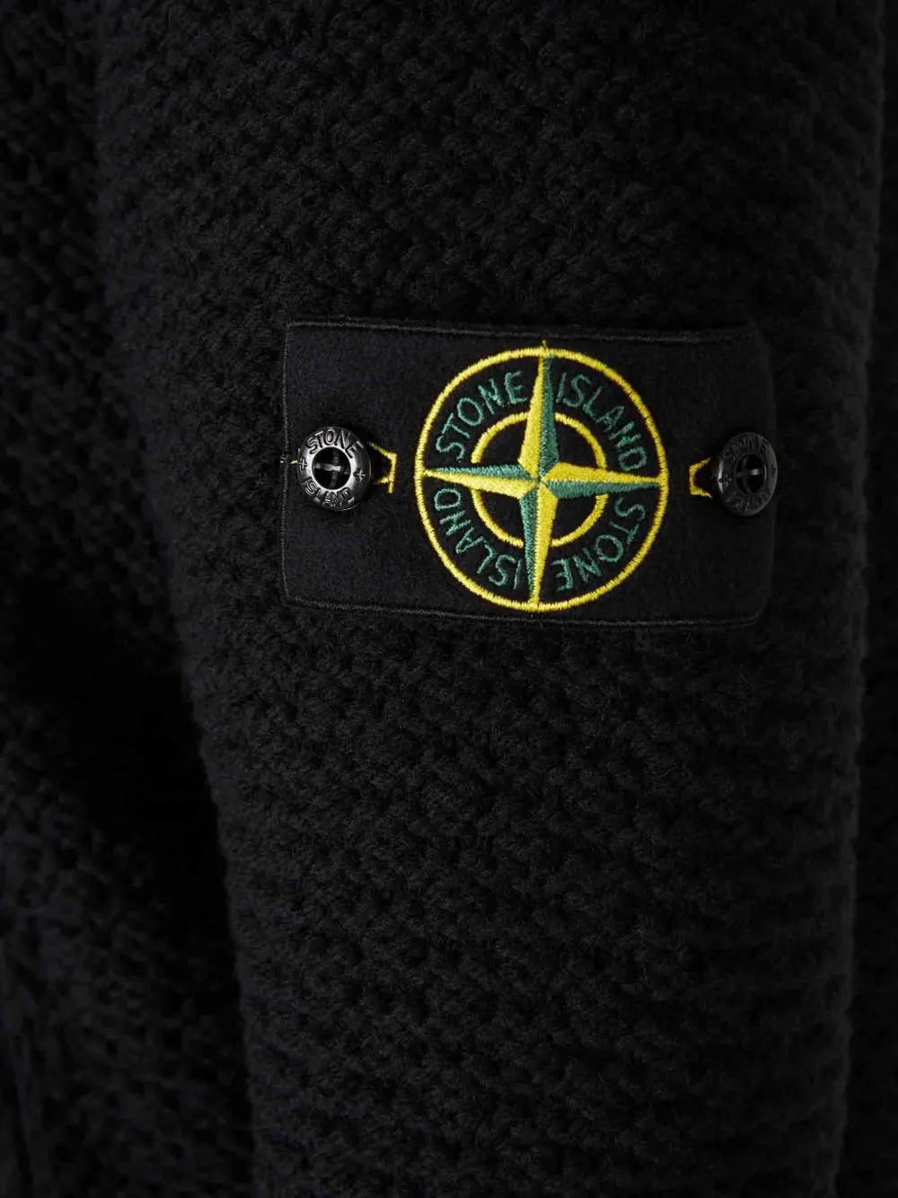 Stone Island Katoenen vest met rits Zwart