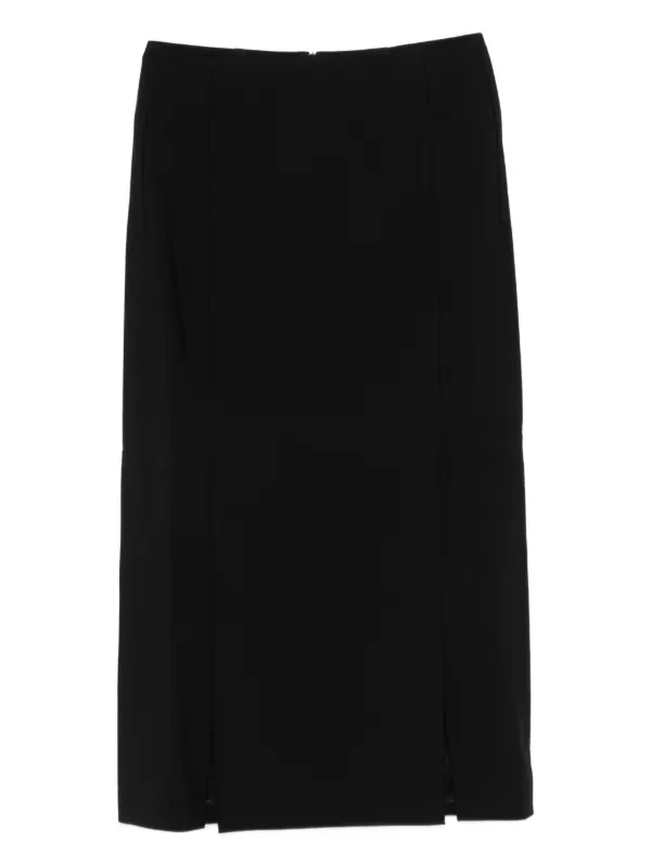 Róhe Slit-detail Skirt in Black