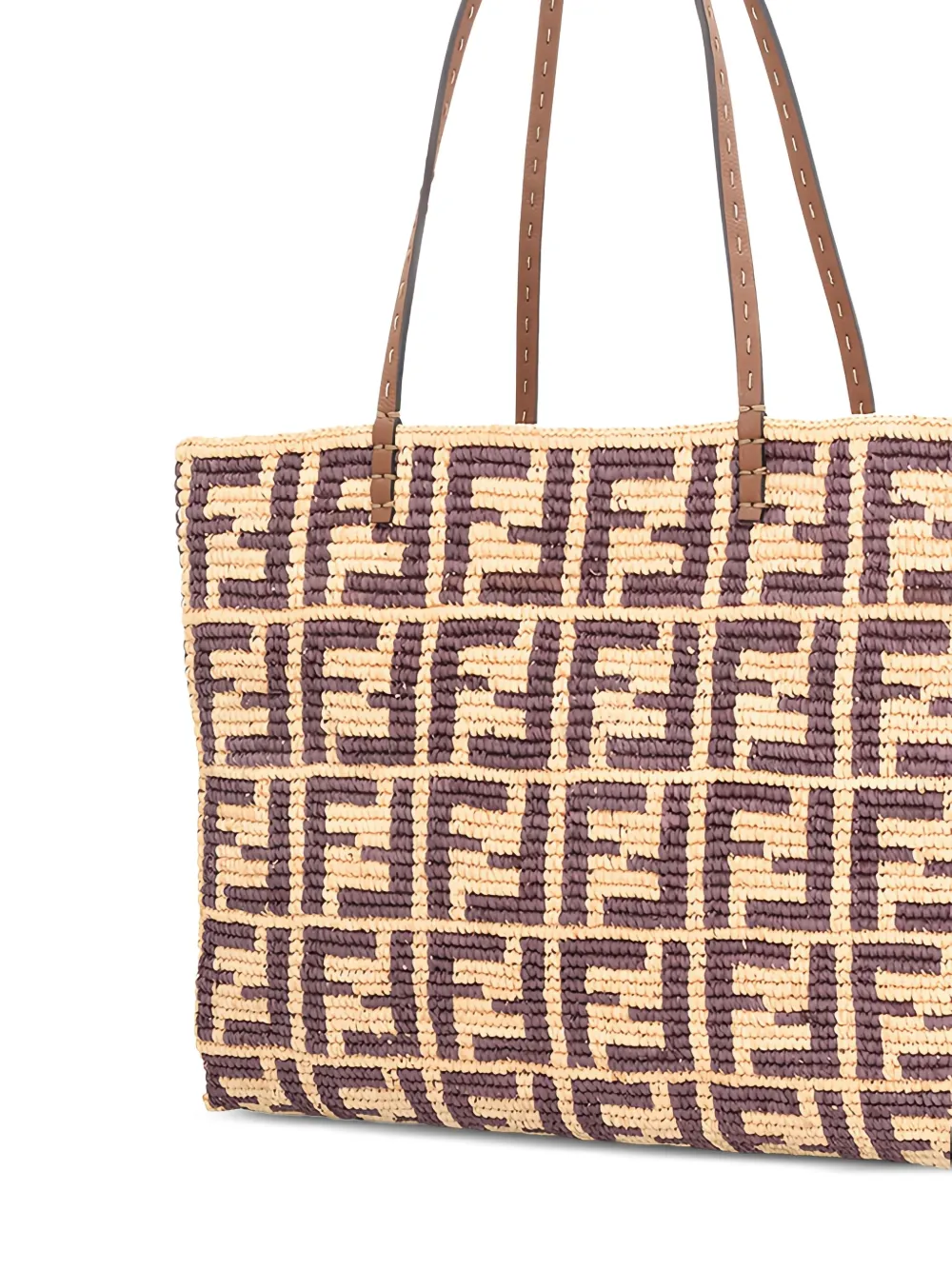 FENDI Gehaakte shopper Beige