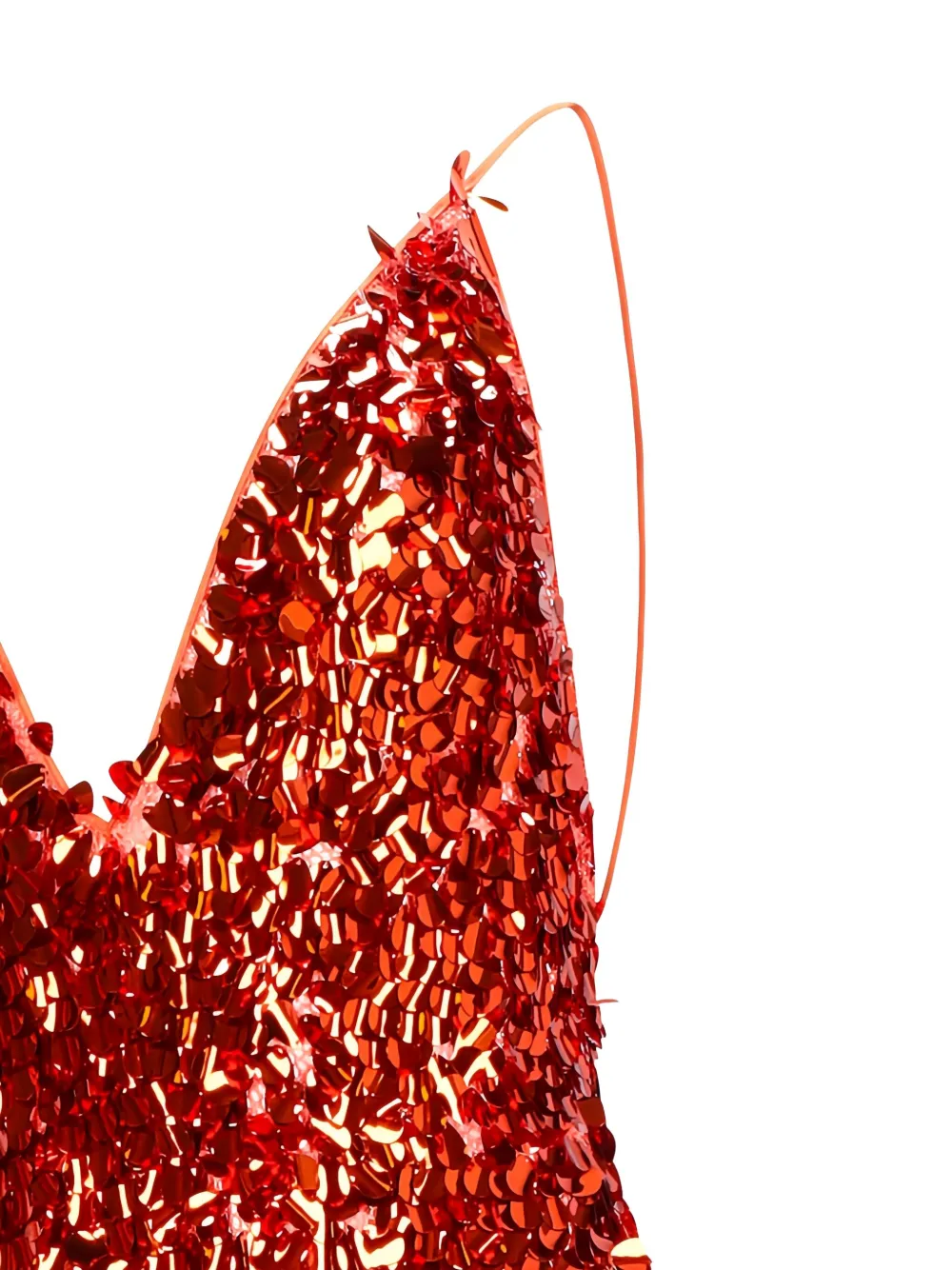 The New Arrivals Ilkyaz Ozel Claudie Sequin Maxi Dress In Red