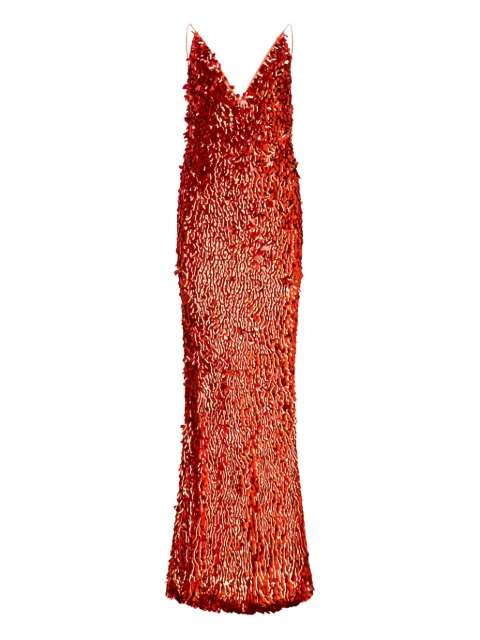 The New Arrivals Ilkyaz Ozel Claudie sequin maxi dress