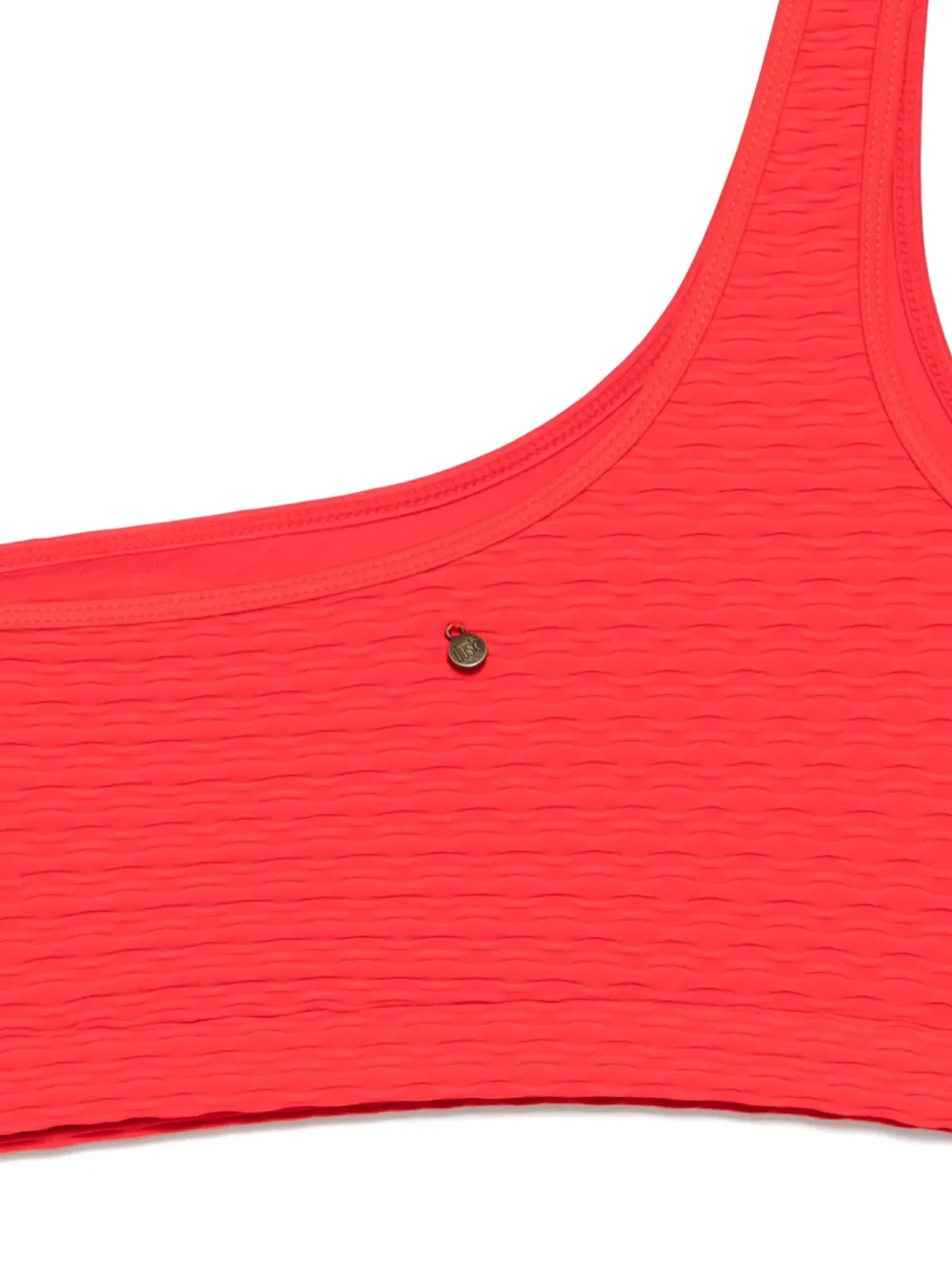 Duskii One-shoulder Bikini Top In Red