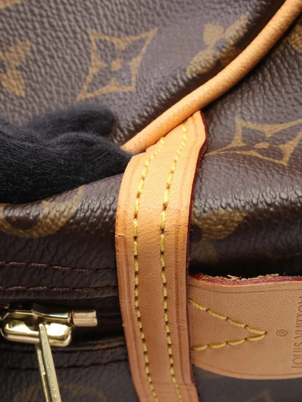 Pre-owned Louis Vuitton 2008 Monogram Montorgueil Gm Shoulder Bag In Brown