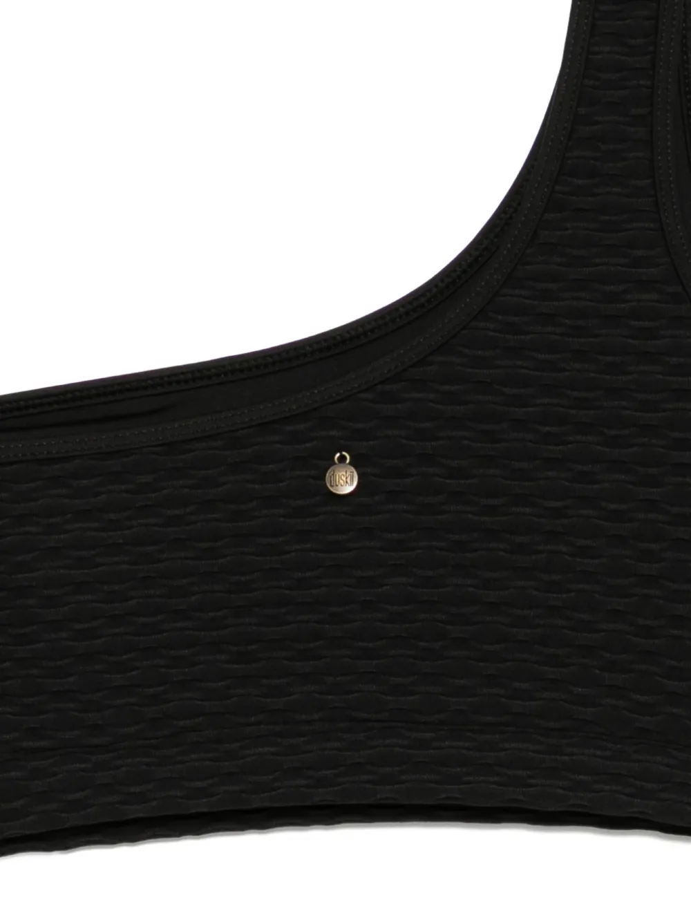 Duskii One-shoulder Bikini Top In Black