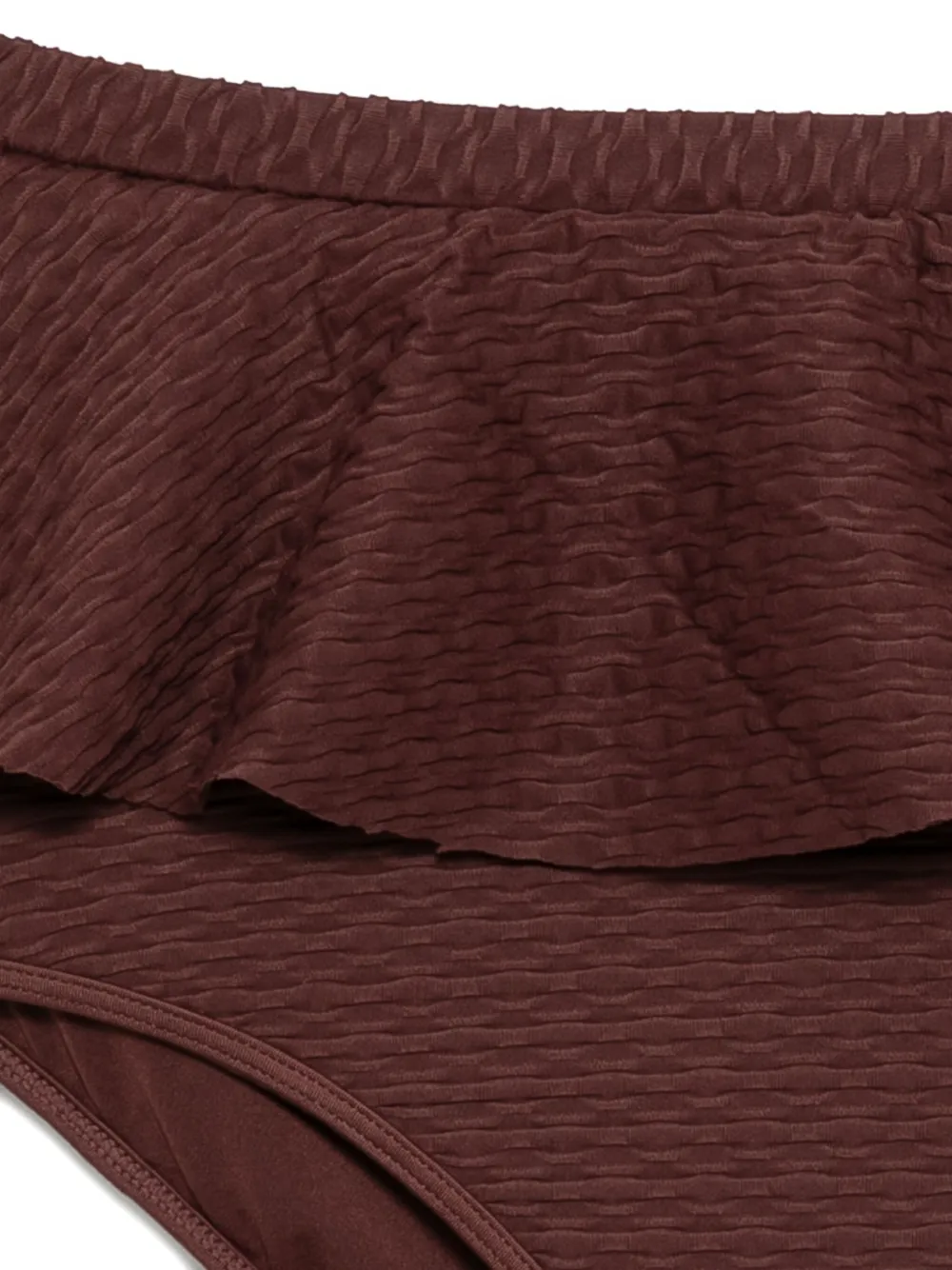  Duskii Frill Bikini Bottom - Brown 