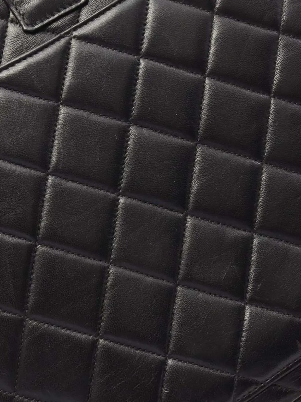 Pre-owned Chanel 1996-1997 Cc Quilted Lambskin Flap Backpack In Black