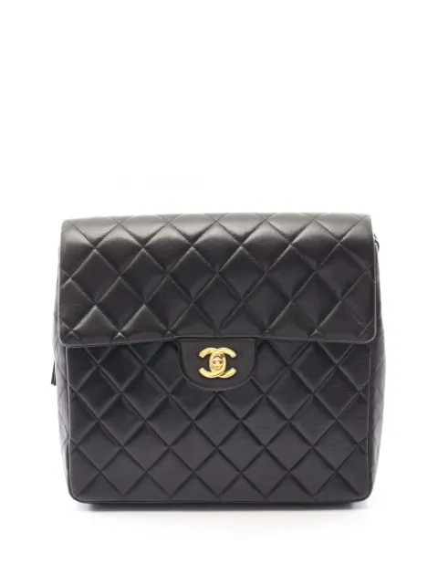 CHANEL Pre-Owned 1996-1997 CC Quilted Lambskin Flap backpack
