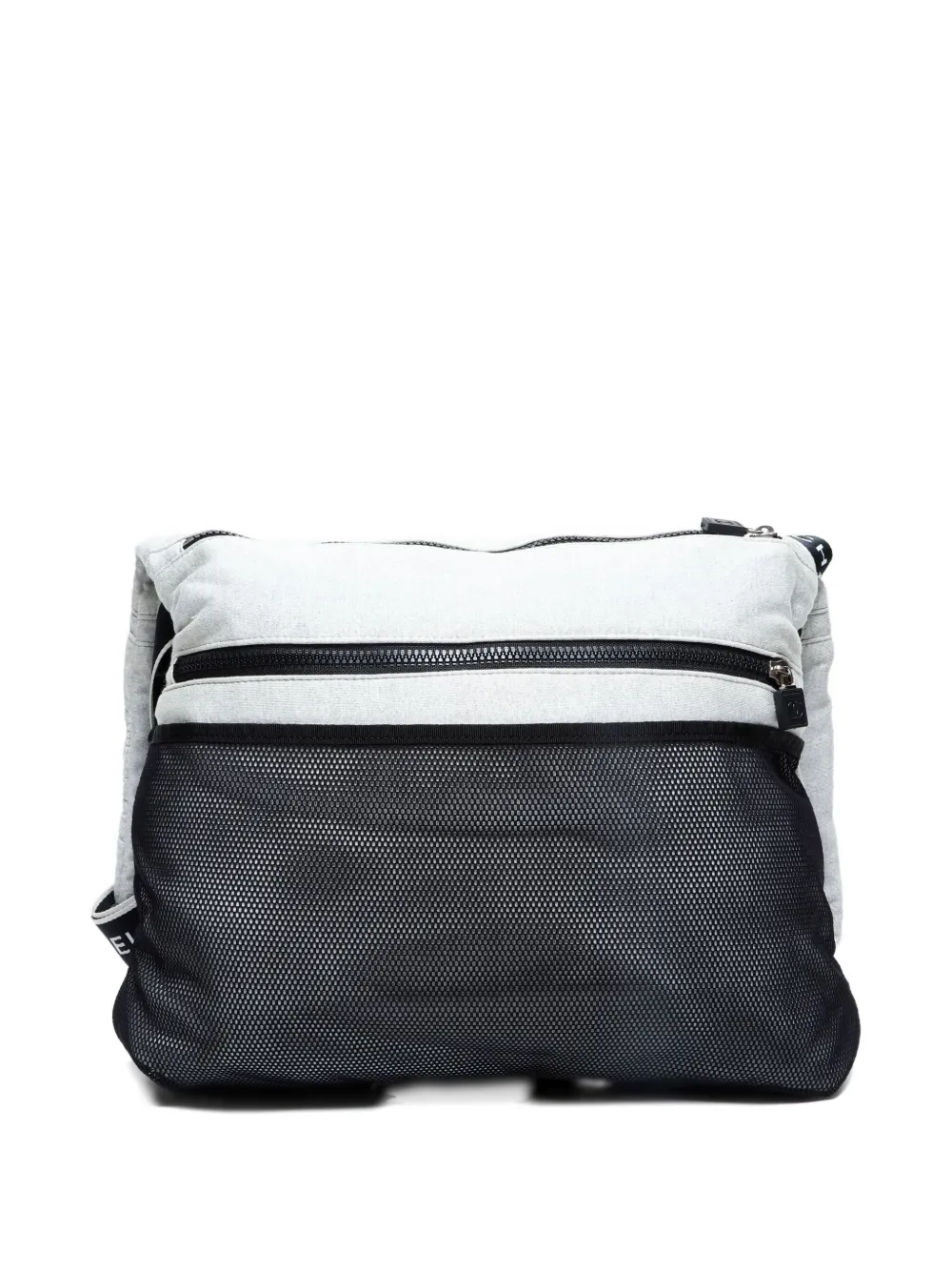 Pre-owned Chanel 2004-2005 Quilted Sport Line Shoulder Bag In Gray