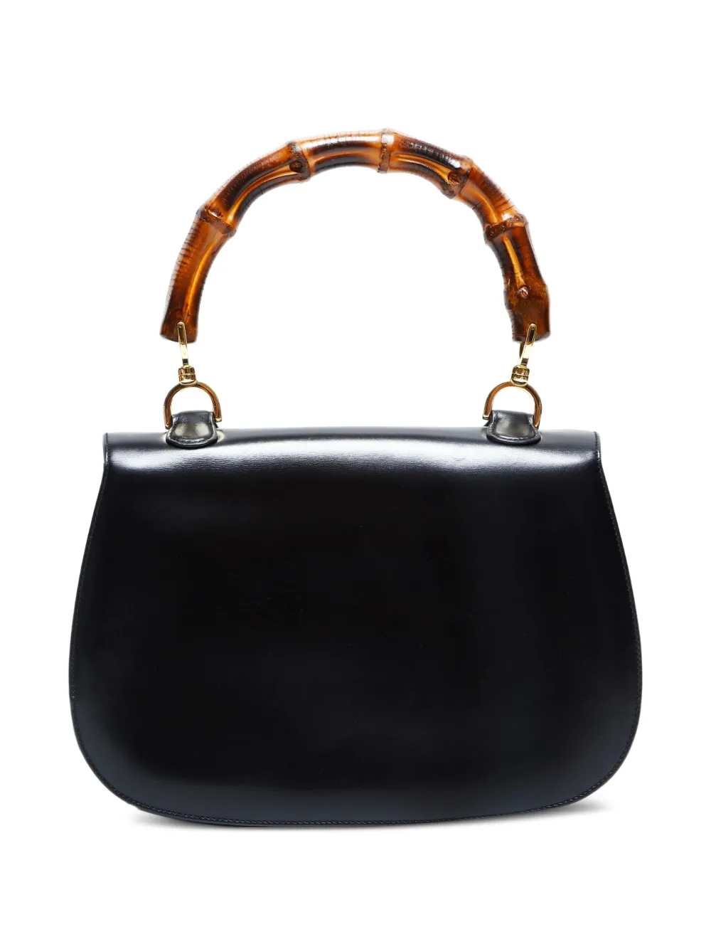Pre-owned Gucci Bamboo 2way Bag In Black