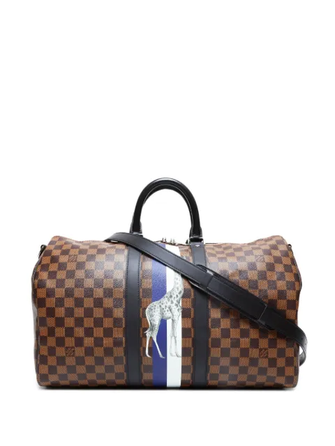 Louis Vuitton Pre-Owned Damier Chapman Brothers 2016 Keepall Bandouliere 45 Bag