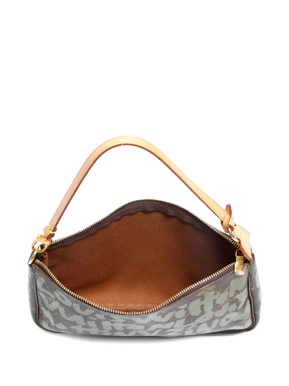 Pre-owned Louis Vuitton Monogram Graffiti Accessoires Pouch In Brown