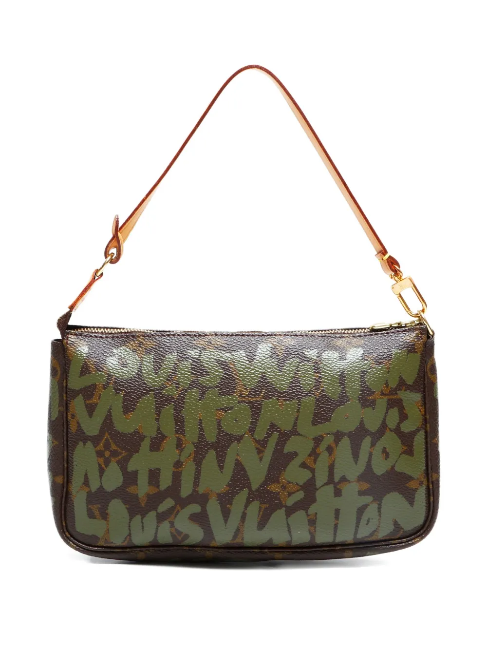 Pre-owned Louis Vuitton Monogram Graffiti Accessoires Pouch In Brown