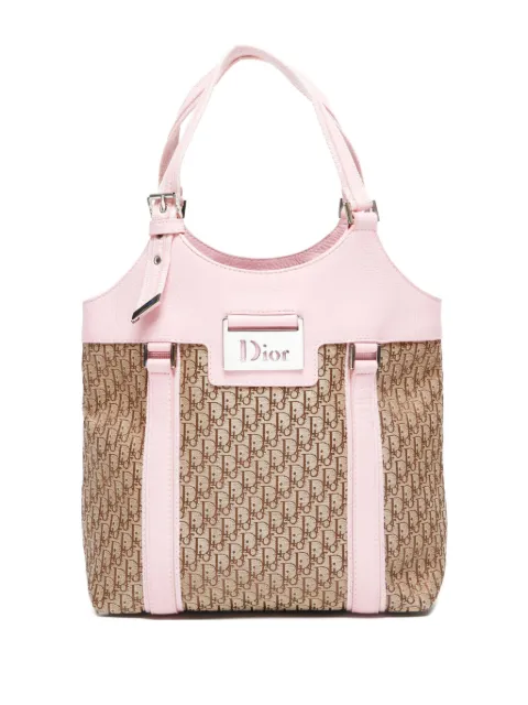 Christian Dior Pre-Owned trotter logo-plaque handbag