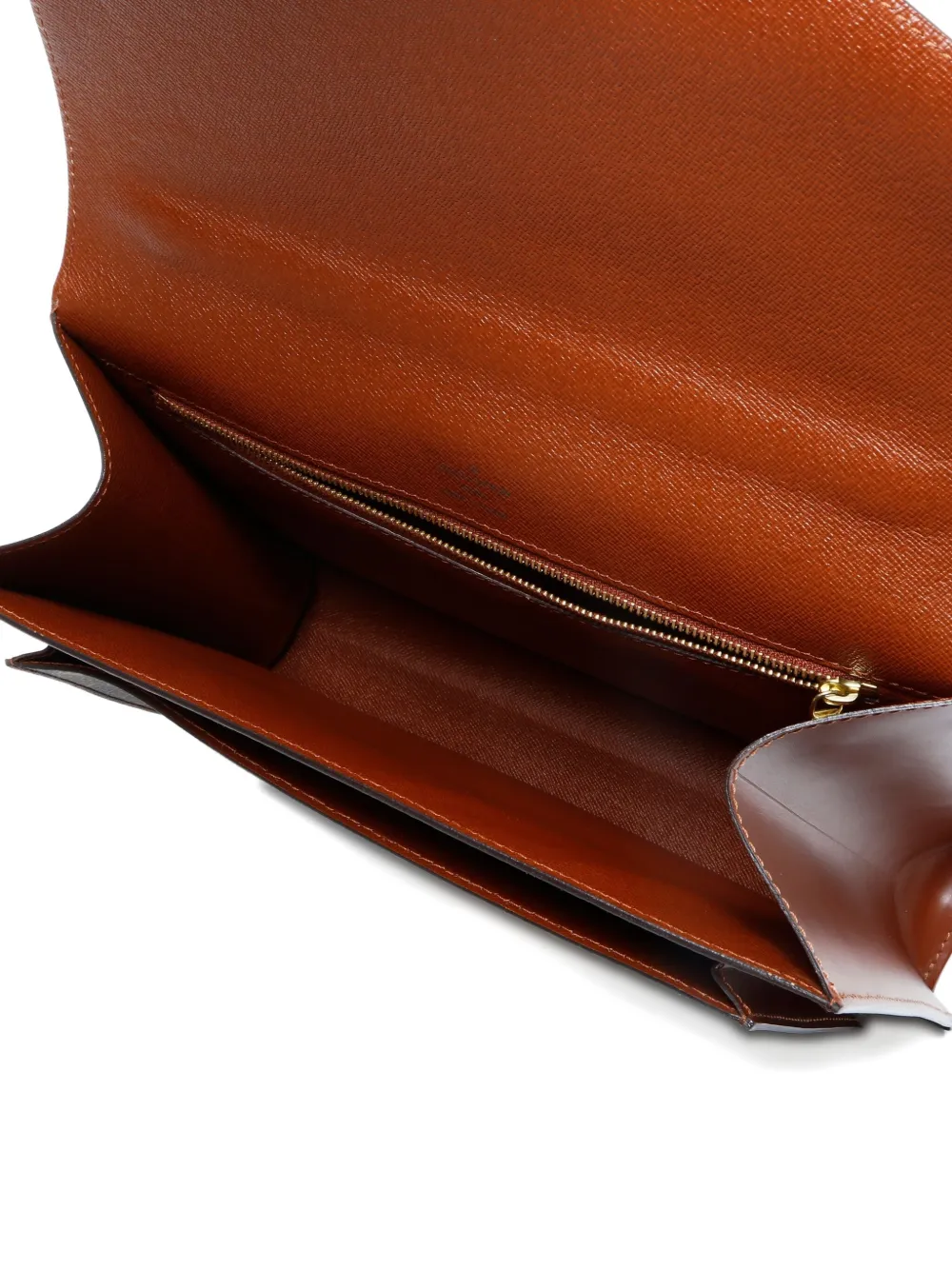 Pre-owned Louis Vuitton 2003 Monogram Monceau Hand Bag In Brown