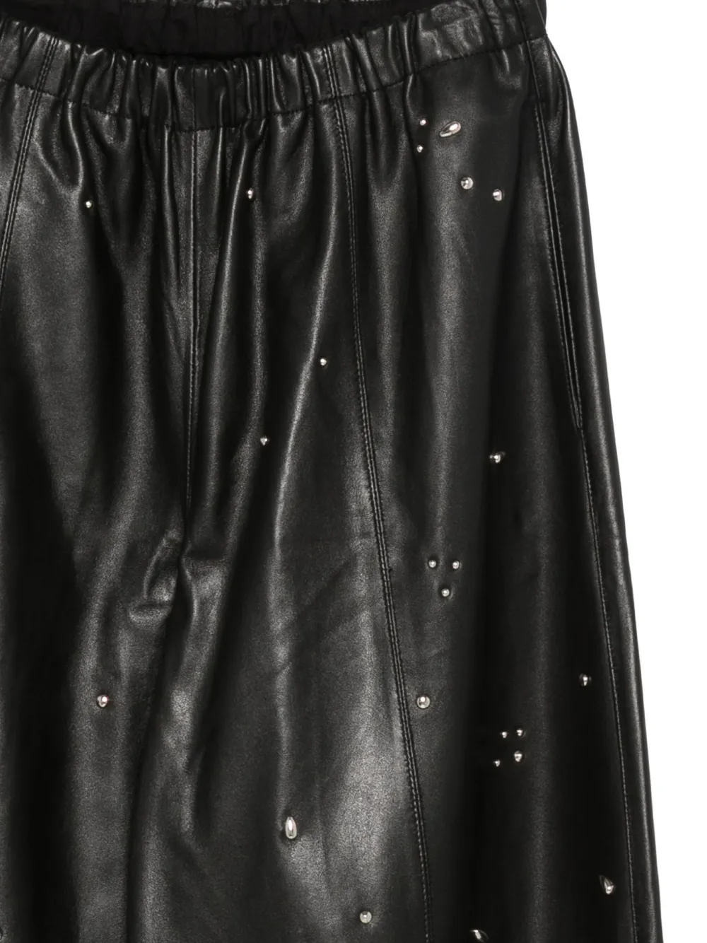 Alysi Broek met elastische tailleband Zwart