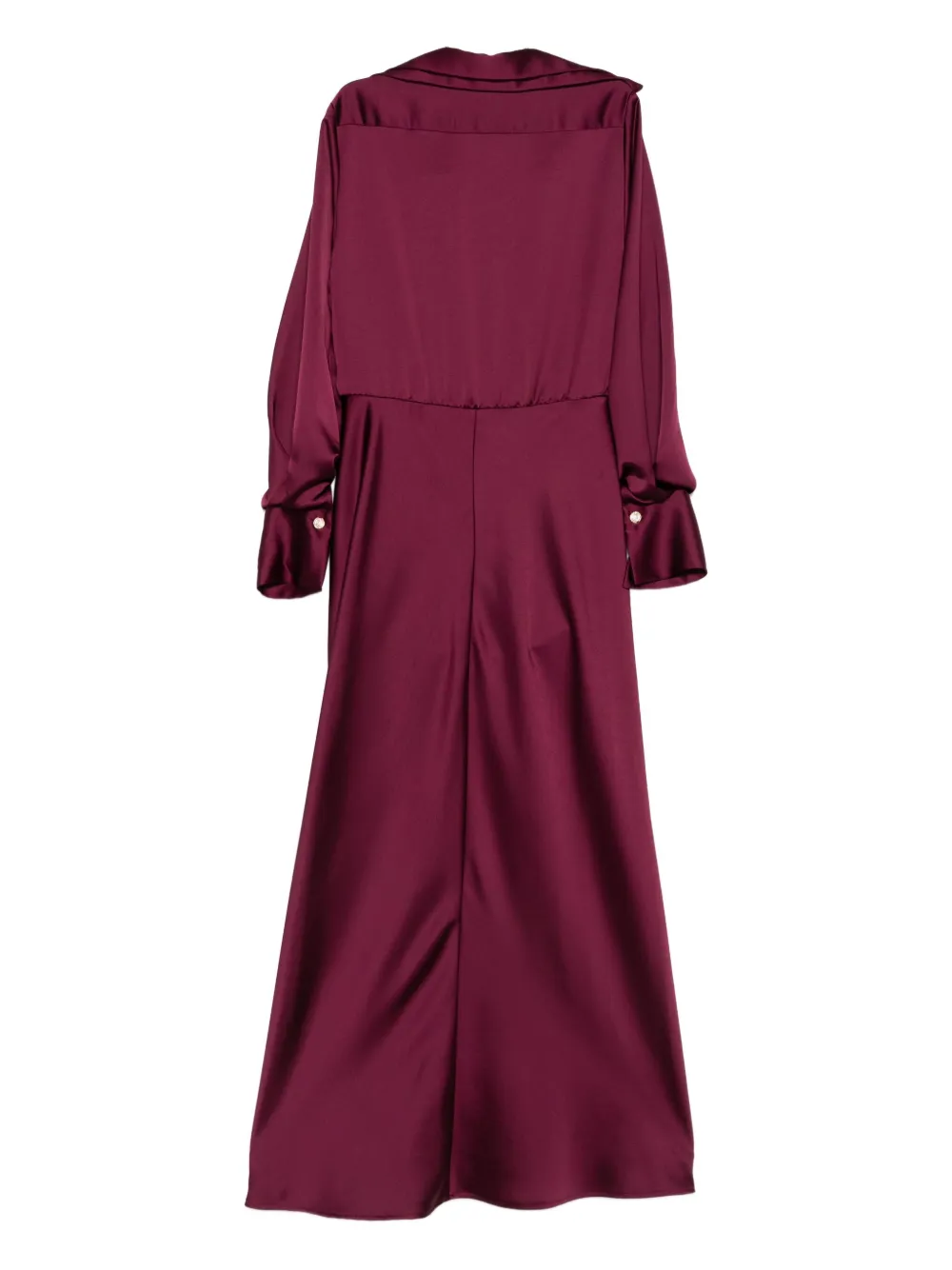 Babylone Paris Knotted Pocket Dress In Red