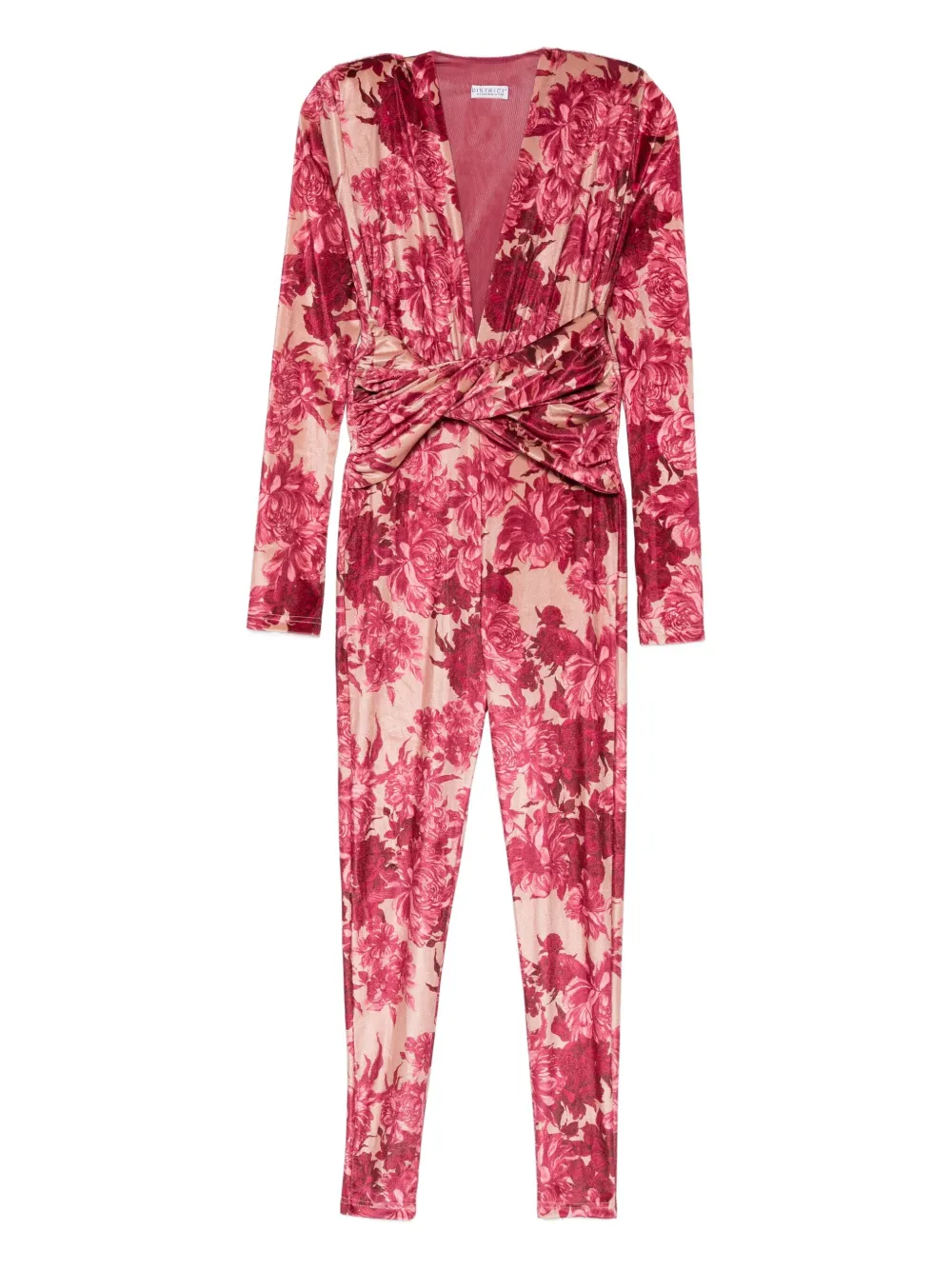 Mazzei floral-print jumpsuit - Rosso