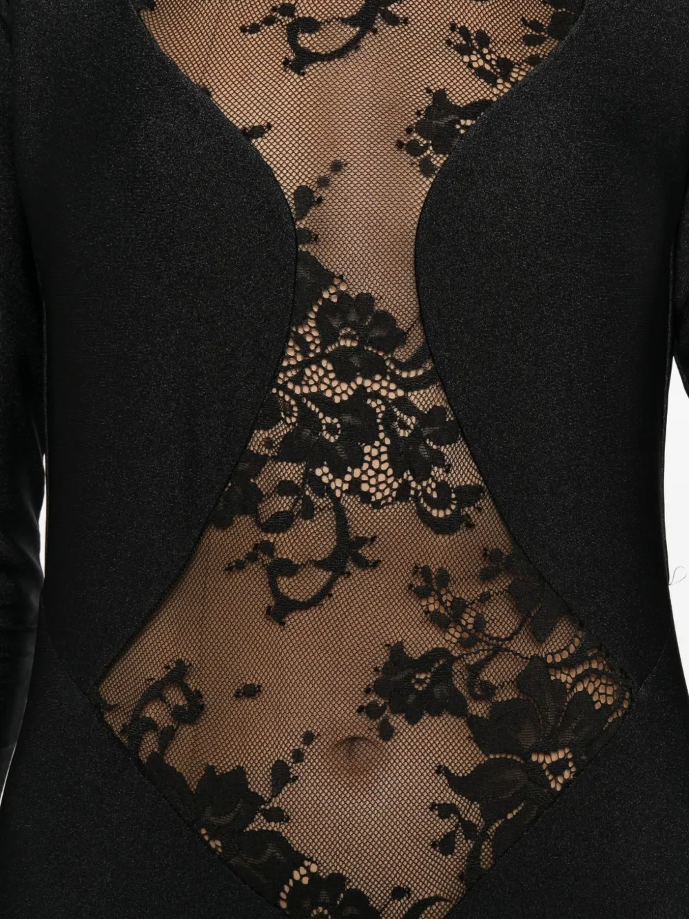 Mazzei Lace-panel Jumpsuit In Black