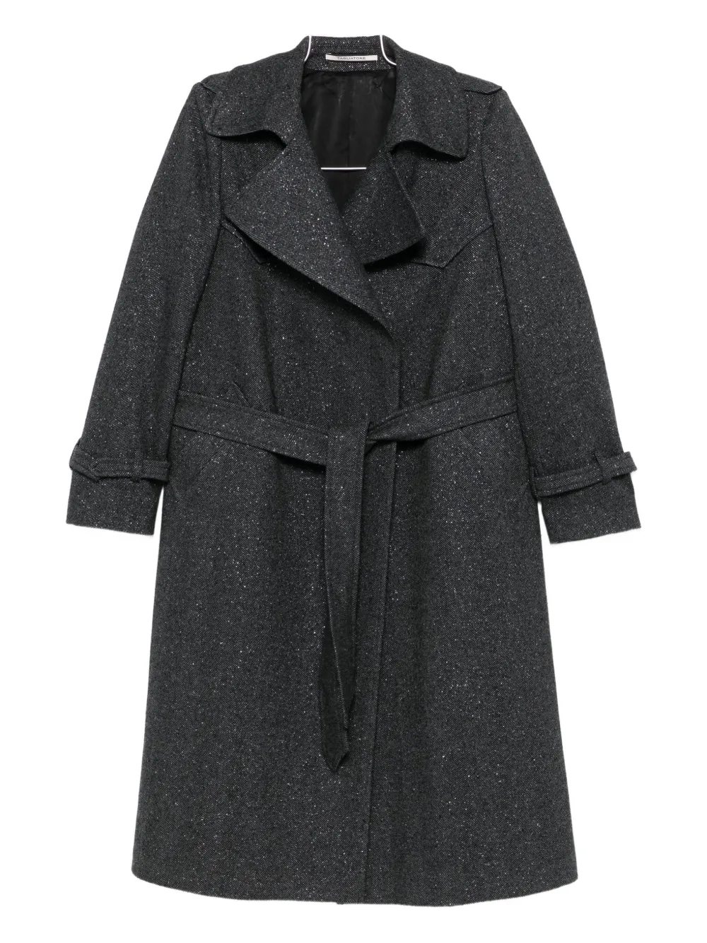 Tagliatore Belted Carola Coat In Blue