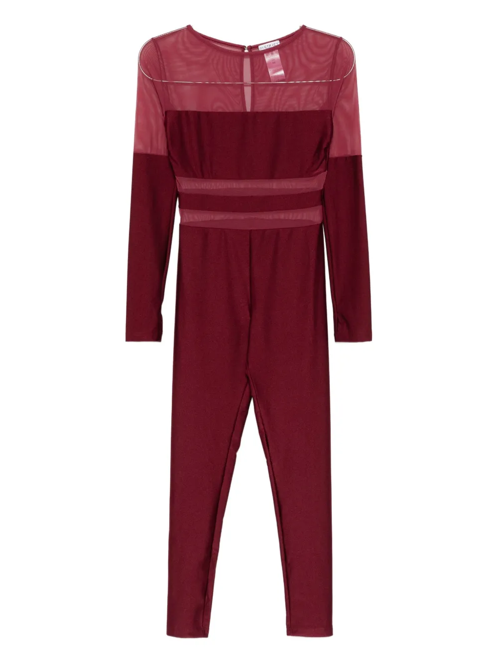 Mazzei Mesh-panels Jumpsuit In Red