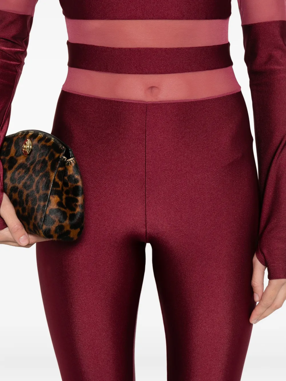 Mazzei Mesh-panels Jumpsuit In Red