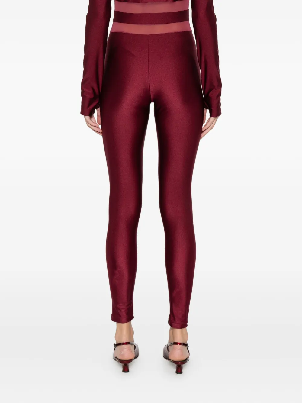 Mazzei Mesh-panels Jumpsuit In Red