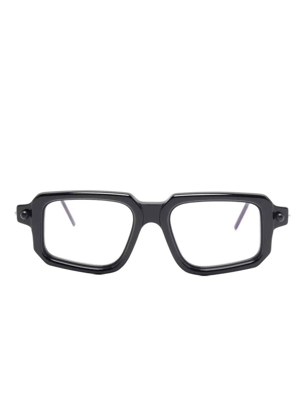 Kuboraum square-frame glasses | Black | Image 1