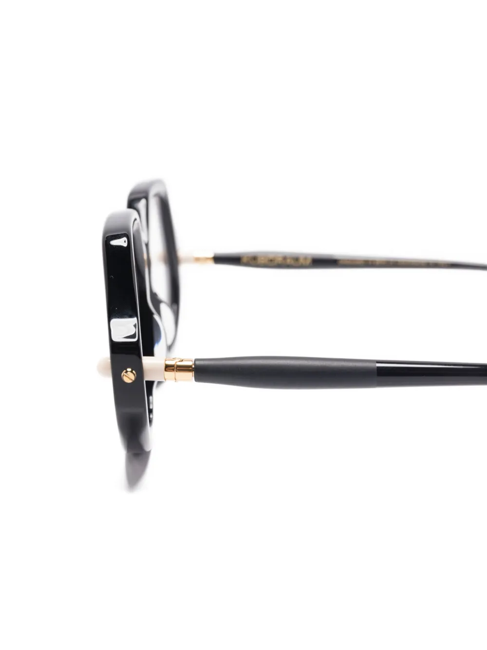 Kuboraum Bril met geometrisch montuur Zwart