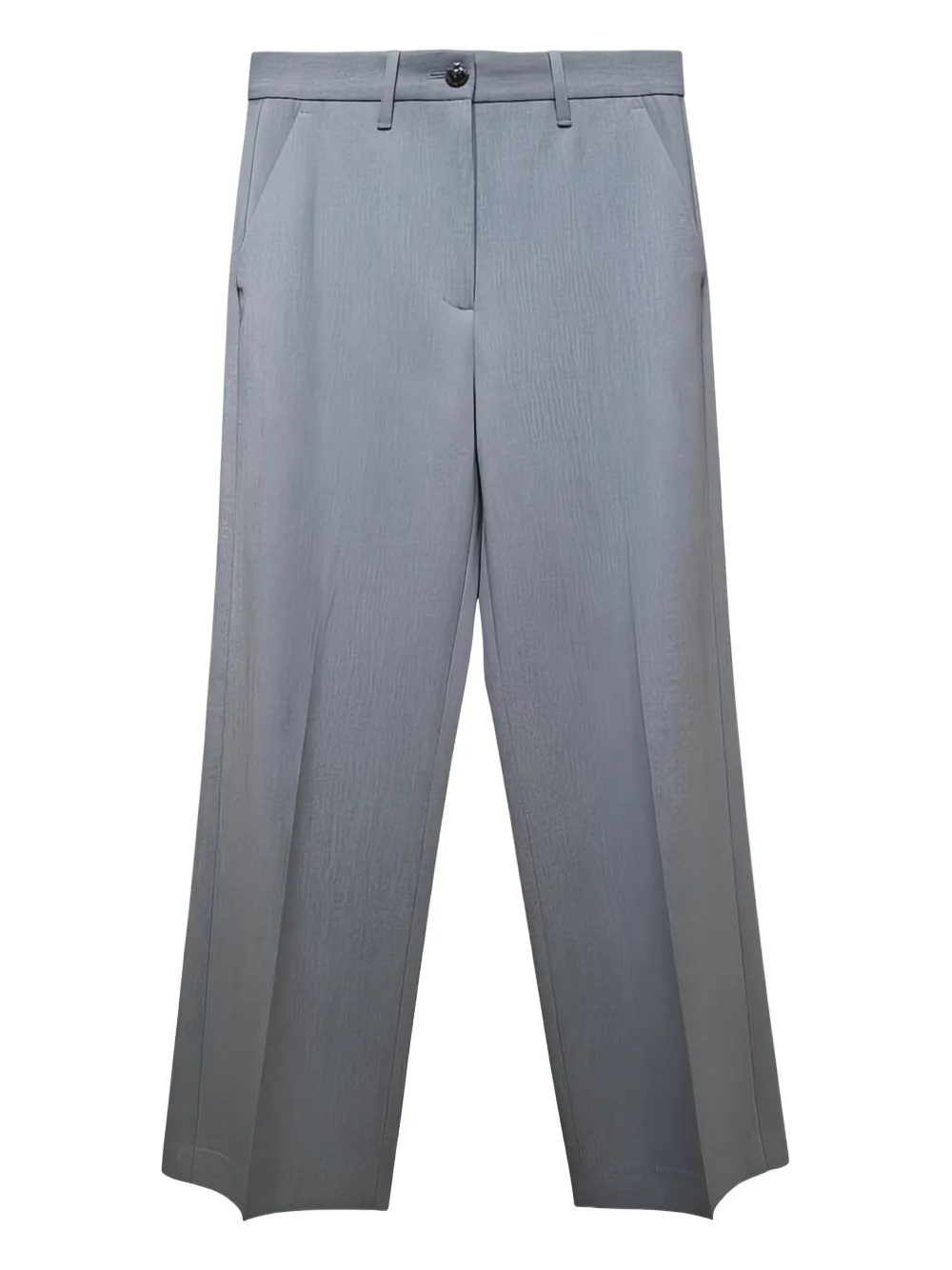Nine In The Morning button pressed crease trousers | Grey | Image 1