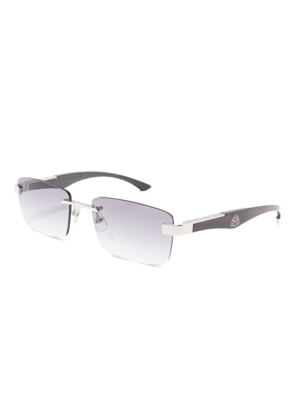 Maybach eyewear Artisti rectangle-frame sunglasses - Beige