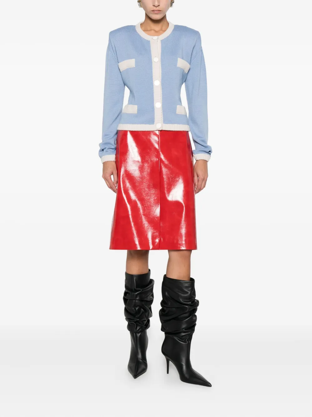 MSGM high-waisted fitted skirt | Fitted Skirts | Image 2