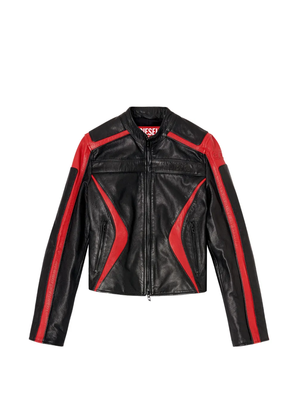 Diesel L-Ovable leather jacket - Nero