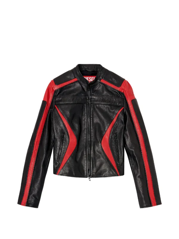 Diesel L-Ovable レザージャケット | ブラック | FARFETCH JP