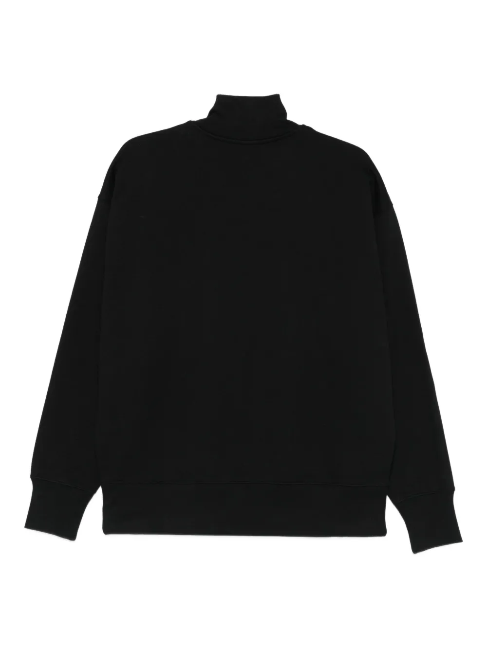 MSGM Sweater met logodetail en hoge hals - Zwart