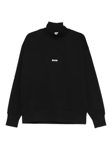 MSGM logo-detail high-neck sweatshirt