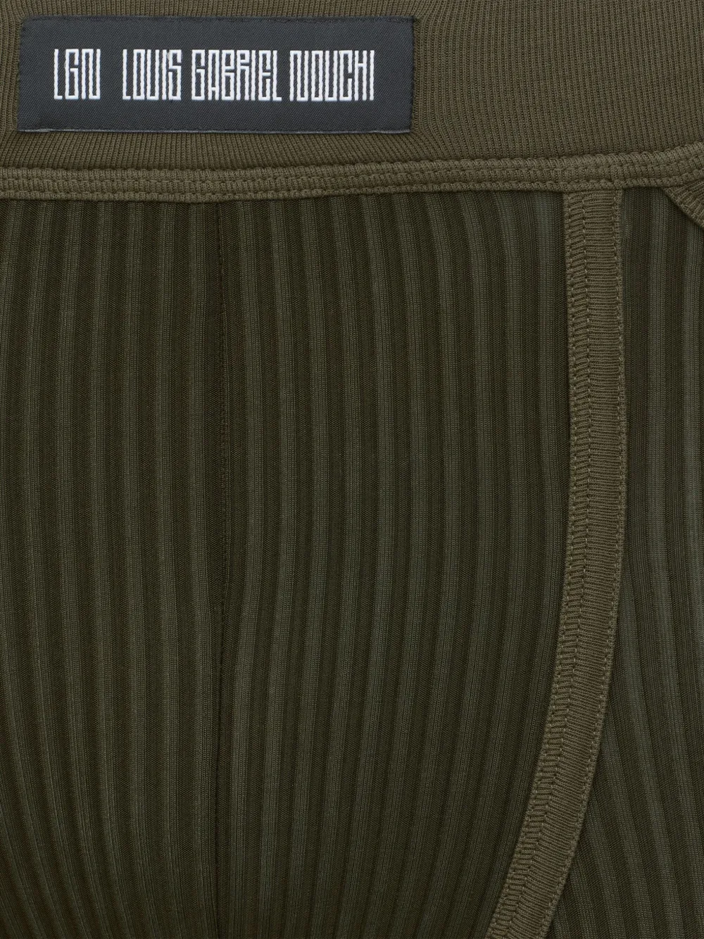 LGN LOUIS GABRIEL NOUCHI Geribbelde boxershorts Groen