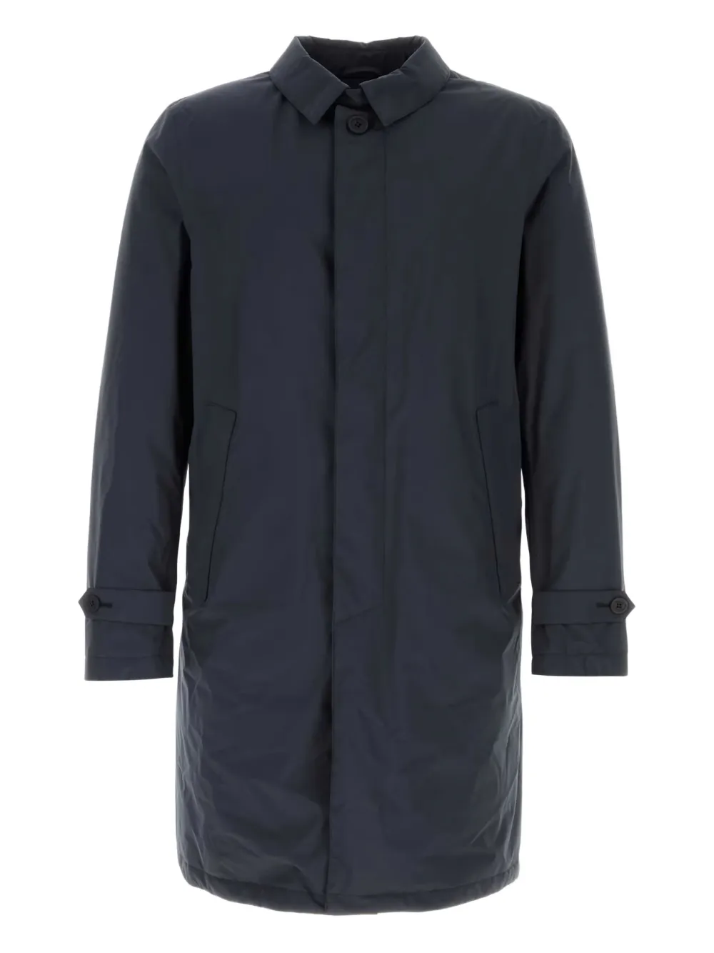 Herno single-breasted trench parka | Blue | Image 1