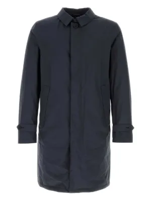 Herno フーデッド コート | ブルー | FARFETCH JP