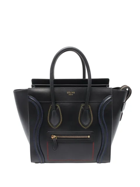 Celine Pre-Owned bolsa de mano Micro Smooth Calfskin Double Stitching Luggage Tote 2015