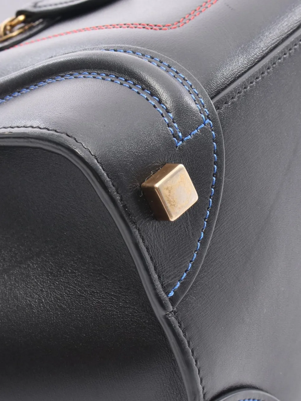 Celine Pre-Owned 2015 Micro Smooth Calfskin Double Stitching Luggage Tote handbag | Pre-Owned | Image 2