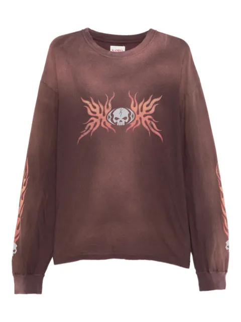 KAMIYA  playera con motivo Skull