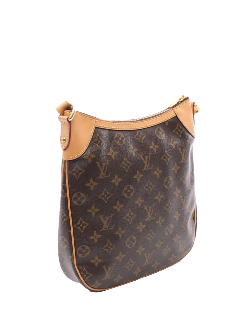 Pre-owned Louis Vuitton 2012 Monogram Odeon Pm Crossbody Bag In Brown