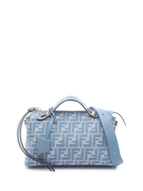 Fendi Pre-Owned 2010-2025 Medium Denim Effect FF Jacquard By The Way Soft satchel
