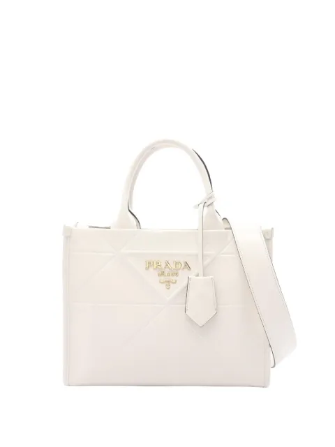 Prada Pre-Owned 2013-2025 Small Soft Calf Symbole satchel