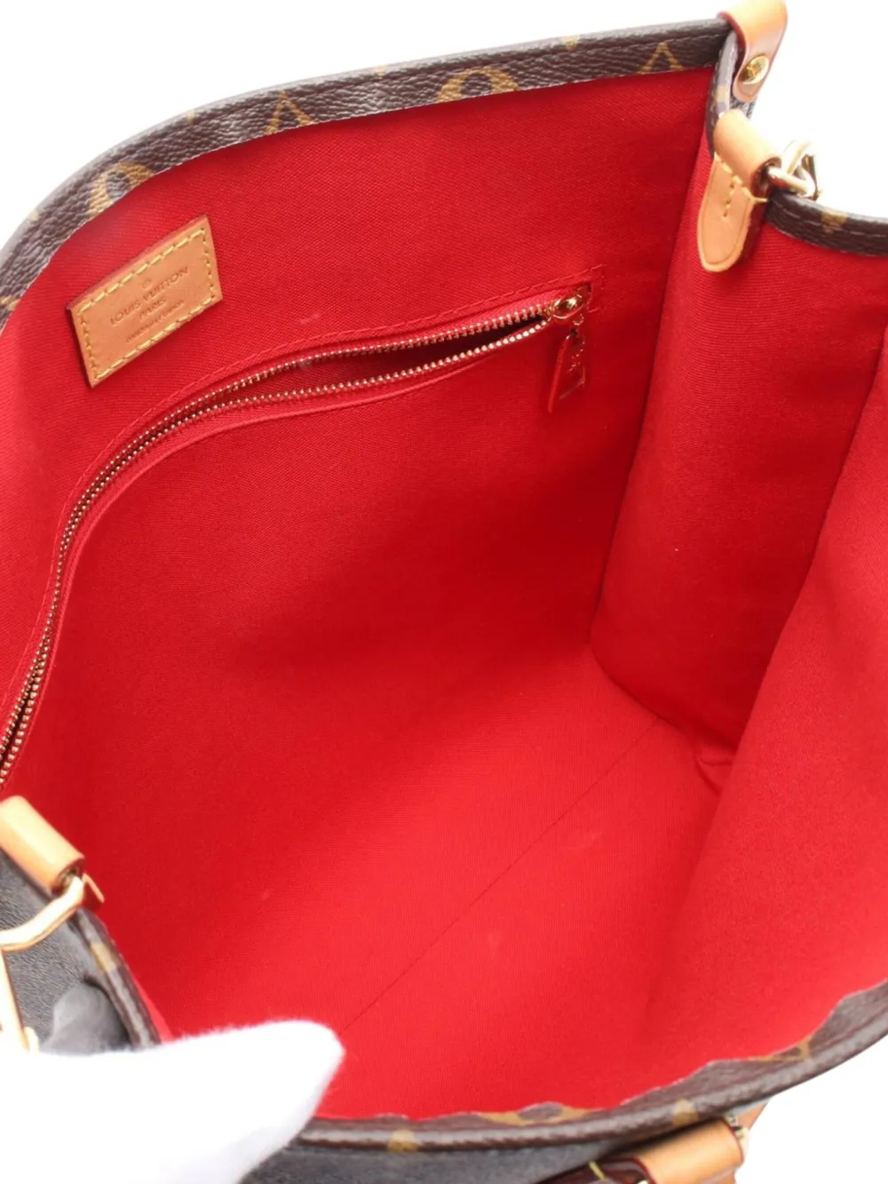Pre-owned Louis Vuitton 2021-2025 Monogram Sac Plat Pm Satchel In Brown